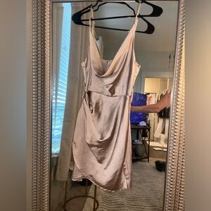 Eggshell color dress short perfect for weddings